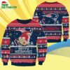 New England Patriots Merrykissmyass Funny Santa Claus Christmas Ugly Sweater 4