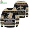 New Orleans Saints Merrykissmyass Funny Santa Claus Christmas Ugly Sweater 1