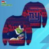New York Giants Football Grinch Christmas Ugly Sweater 3