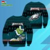 Philadelphia Eagles Football Grinch Christmas Ugly Sweater 3