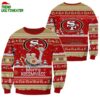 San Francisco 49ers Merrykissmyass Funny Santa Claus Christmas Ugly Sweater 1