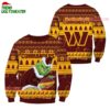 Washington Commanders Football Grinch Christmas Ugly Sweater 1