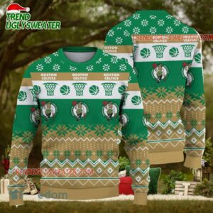 NBA Boston Celtics Holiday Hoop Dreams Ugly Christmas Sweater