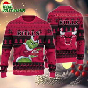 NBA Chicago Bulls Grinch Stolen Ugly Christmas Sweater