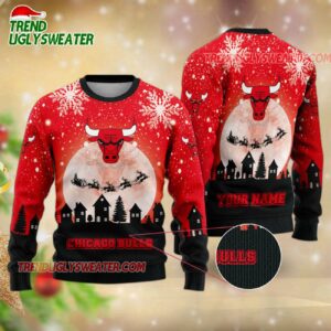 NBA Chicago Bulls Sleigh Ride Showdown Ugly Christmas Sweater