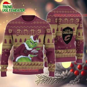 NBA Cleveland Cavaliers Grinch Stolen Ugly Christmas Sweater