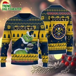 NBA Denver Nuggets Grinch Stolen Ugly Christmas Sweater