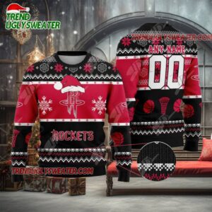 NBA Houston Rockets Holiday Hoops Ugly Christmas Sweater