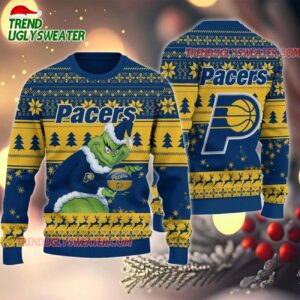 NBA Indiana Pacers Grinch Stolen Ugly Christmas Sweater