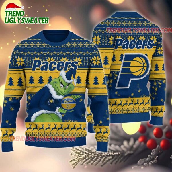 NBA Indiana Pacers Grinch Stolen Ugly Christmas Sweater