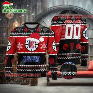 NBA La Clippers Holiday Dunk Ugly Christmas Sweater