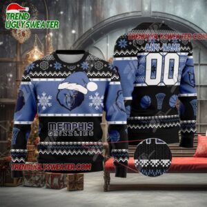 NBA Memphis Grizzlies Frosty Bear Slam Ugly Christmas Sweater