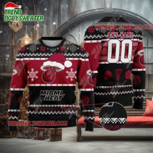 NBA Miami Heat Frosty Slam Dunk Ugly Christmas Sweater