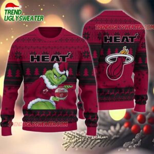 NBA Miami Heat Grinch Stolen Ugly Christmas Sweater