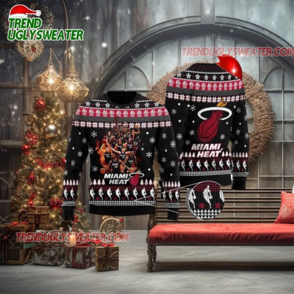 NBA Miami Heat Holiday Team Spirit Ugly Christmas Sweater