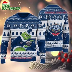 NBA New York Knicks Grinch Stolen Ugly Christmas Sweater