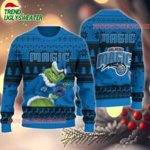NBA Orlando Magic Grinch Stolen Ugly Christmas Sweater