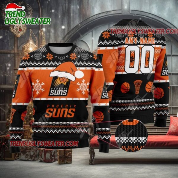 NBA Phoenix Suns Christmas Game Day Ugly Christmas Sweater
