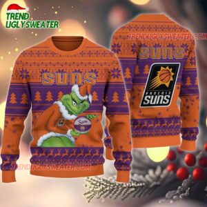 NBA Phoenix Suns Grinch Stolen Ugly Christmas Sweater