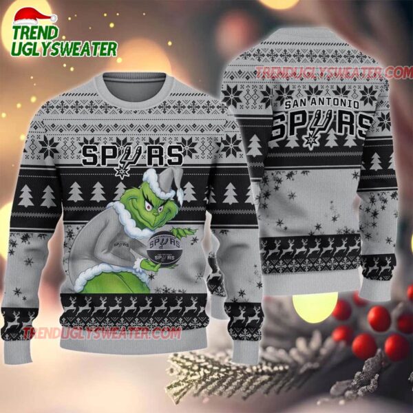 NBA San Antonio Spurs Grinch Stolen Ugly Christmas Sweater