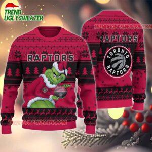 NBA Toronto Raptors Grinch Stolen Ugly Christmas Sweater
