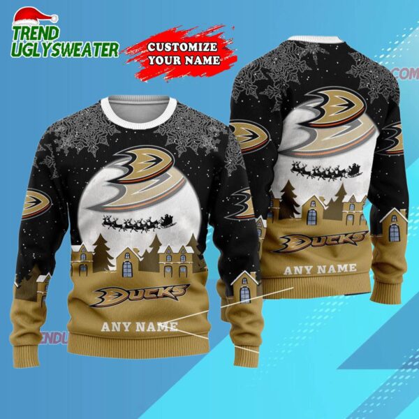 NHL Anaheim Ducks Hockey New Design Litmited Christmas Ugly Sweater