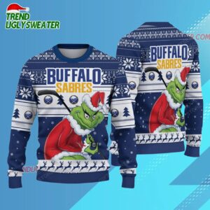 NHL Buffalo Sabres Ugly Sweater Grinch Christmas Sweater