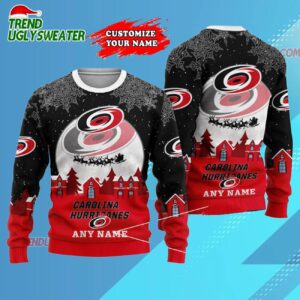 NHL Carolina Hurricanes Hockey New Design Litmited Christmas Ugly Sweater