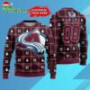 NHL Colorado Avalanche Personalized Snow Tree Ugly Christmas Sweater