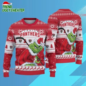 NHL Florida Panthers Ugly Sweater Grinch Christmas Sweater