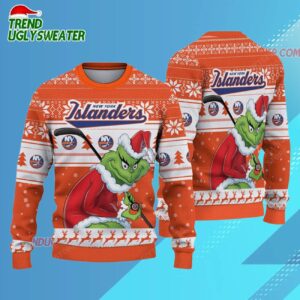 NHL New York Islanders Ugly Sweater Grinch Christmas Sweater