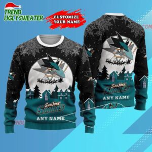 NHL San Jose Sharks Hockey New Design Litmited Christmas Ugly Sweater