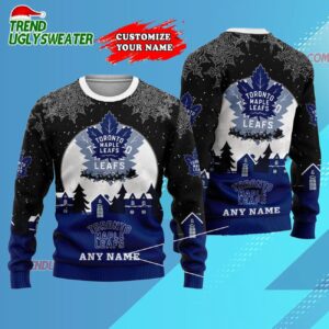 NHL Toronto Maple Leafs Hockey New Design Litmited Christmas Ugly Sweater
