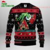 MLB Arizona Diamondbacks Grinch Lights Ugly Christmas Sweater 1