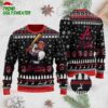 MLB Atlanta Braves Snowy Batting Ugly Christmas Sweater 1