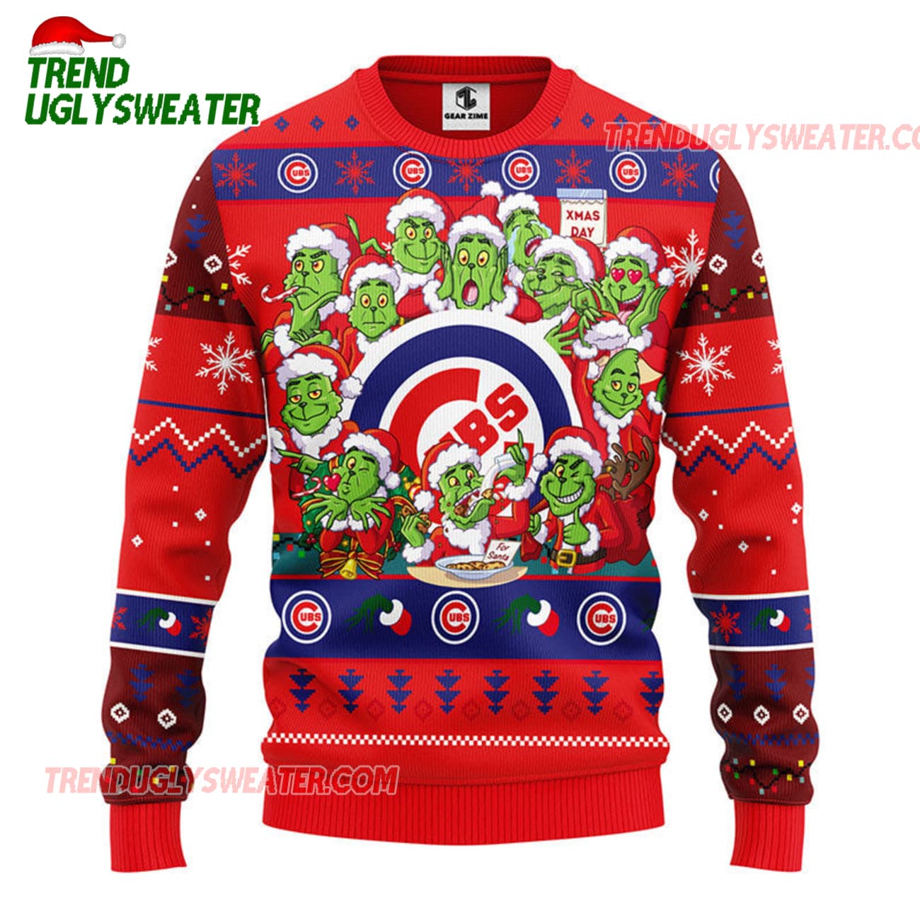 MLB Chicago Cubs 12 Grinch Xmas Day Ugly Christmas Sweater MLB Chicago Cubs 12 Grinch Xmas Day Ugly Christmas Sweater