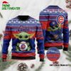 MLB Chicago Cubs Baby Yoda Baseball Ugly Christmas Sweater 1