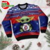 MLB Chicago Cubs Baby Yoda Baseball Ugly Christmas Sweater 2