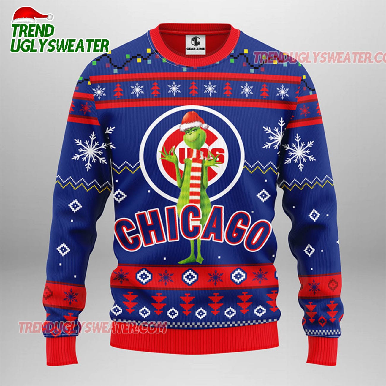 MLB Chicago Cubs Funny Grinch Ugly Christmas Sweater MLB Chicago Cubs Funny Grinch Ugly Christmas Sweater