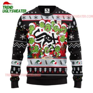 MLB Chicago White Sox 12 Grinch Xmas Day Ugly Christmas Sweater 1