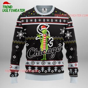 MLB Chicago White Sox Funny Grinch Ugly Christmas Sweater 1