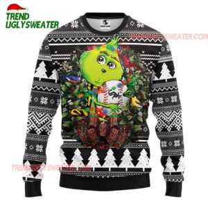 MLB Chicago White Sox Grinch Hug Ugly Christmas Sweater 1