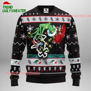 MLB Chicago White Sox Grinch Ugly Christmas Sweater 1