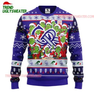 MLB Colorado Rockies 12 Grinch Xmas Day Ugly Christmas Sweater 1
