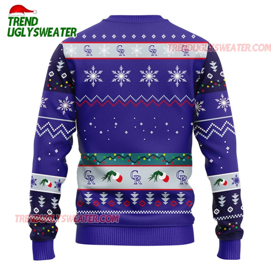 MLB Colorado Rockies 12 Grinch Xmas Day Ugly Christmas Sweater 2