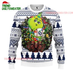 MLB Detroit Tigers Grinch Hug Ugly Christmas Sweater 1