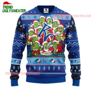MLB Kansas City Royals 12 Grinch Xmas Day Ugly Christmas Sweater 1