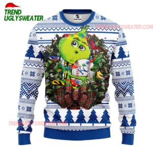 MLB Kansas City Royals Grinch Hug Ugly Christmas Sweater 1