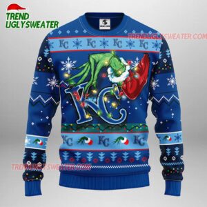 MLB Kansas City Royals Grinch Ugly Christmas Sweater 1