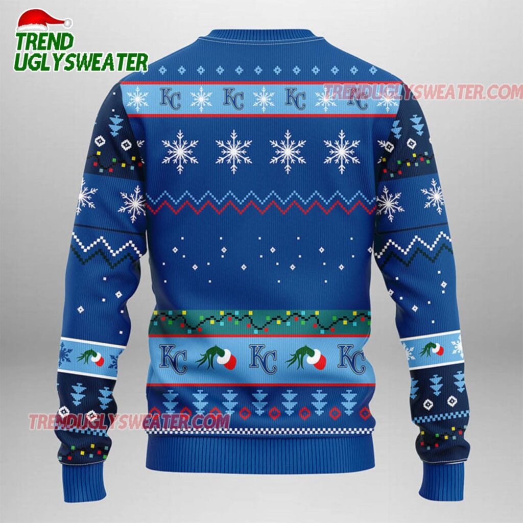 MLB Kansas City Royals Grinch Ugly Christmas Sweater 2